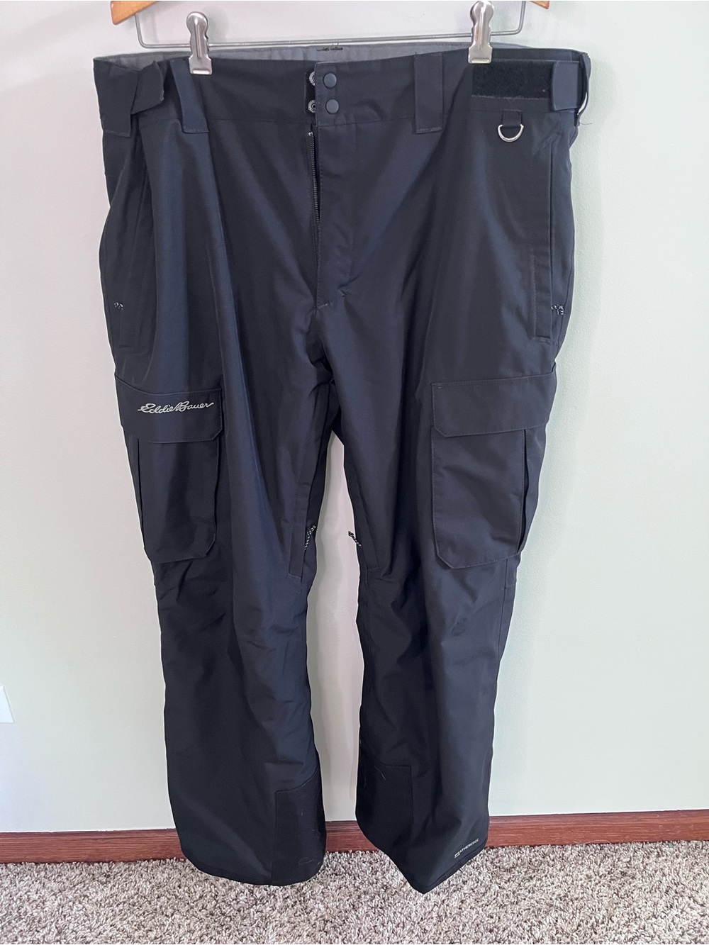 Eddie Bauer WeatherEdge Plus Snow Pants Womens XL Black Insulated Waterproof